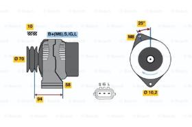 BOSCH 0986045901 - ALTERNADOR