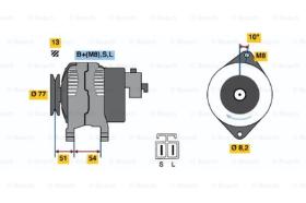 BOSCH 0986045951 - ALTERNADOR