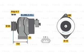 BOSCH 0986046541 - ALTERNADOR