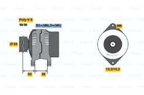 BOSCH 0986047310 - ALTERNADOR