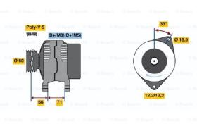 BOSCH 0986047751 - ALTERNADOR