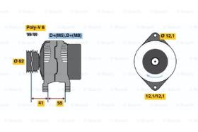 BOSCH 0986047771 - ALTERNADOR