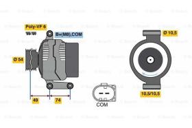 BOSCH 0986047940 - ALTERNADOR