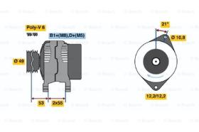 BOSCH 0986048030 - ALTERNADOR