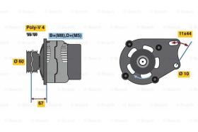 BOSCH 0986048541 - ALTERNADOR