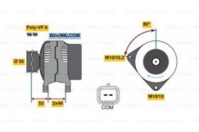 BOSCH 0986048760 - ALTERNADOR