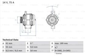 BOSCH 0986048781 - ALTERNADOR