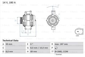 BOSCH 0986048820 - ALTERNADOR