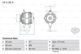 BOSCH 0986049051 - ALTERNADOR