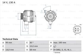 BOSCH 0986049221 - ALTERNADOR