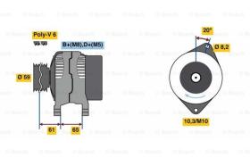 BOSCH 0986049311 - ALTERNADOR