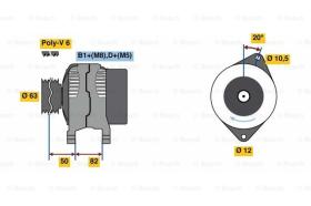 BOSCH 0986049420 - ALTERNADOR