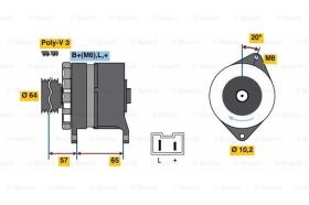 BOSCH 0986049440 - ALTERNADOR