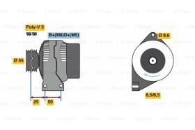 BOSCH 0986049540 - ALTERNADOR