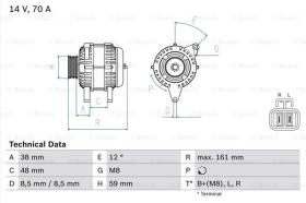 BOSCH 0986049570 - ALTERNADOR