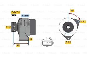 BOSCH 0986049620 - ALTERNADOR