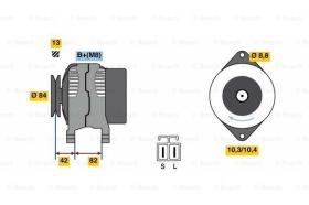 BOSCH 0986049710 - ALTERNADOR