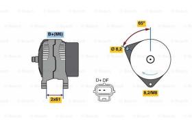 BOSCH 0986049750 - ALTERNADOR