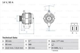 BOSCH 0986049800 - ALTERNADOR