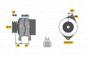 BOSCH 0986049880 - ALTERNADOR