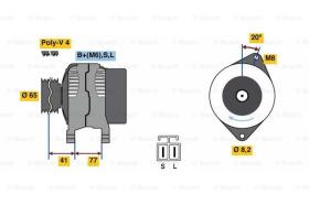 BOSCH 0986049900 - ALTERNADOR