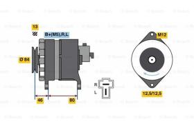 BOSCH 0986080160 - ALTERNADOR