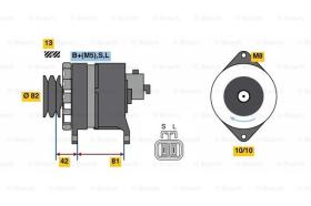 BOSCH 0986080170 - ALTERNADOR