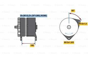 BOSCH 0986080360 - ALTERNADOR