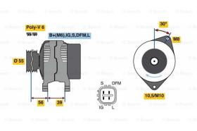 BOSCH 0986080460 - ALTERNADOR