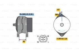 BOSCH 0986080470 - ALTERNADOR