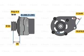 BOSCH 0986080540 - ALTERNADOR