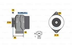 BOSCH 0986080620 - ALTERNADOR