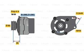 BOSCH 0986080670 - ALTERNADOR