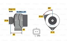 BOSCH 0986080780 - ALTERNADOR