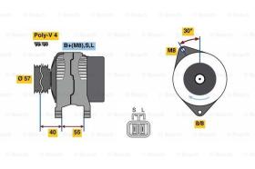 BOSCH 0986080790 - ALTERNADOR