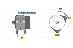 BOSCH 0986080820 - ALTERNADOR