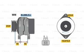 BOSCH 0986080860 - ALTERNADOR