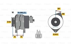 BOSCH 0986080880 - ALTERNADOR