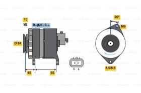 BOSCH 0986080910 - ALTERNADOR