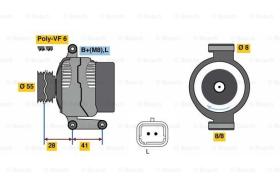 BOSCH 0986080930 - ALTERNADOR