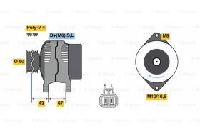 BOSCH 0986080940 - ALTERNADOR