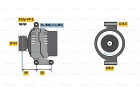 BOSCH 0986080980 - ALTERNADOR