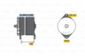 BOSCH 0986081030 - ALTERNADOR