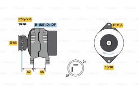 BOSCH 0986081200 - ALTERNADOR