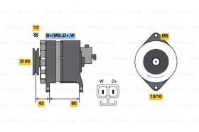 BOSCH 0986081240 - ALTERNADOR