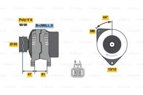 BOSCH 0986081250 - ALTERNADOR