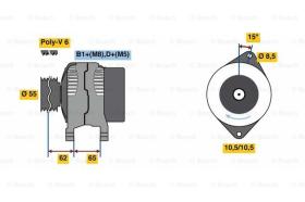 BOSCH 0986081420 - ALTERNADOR