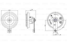 BOSCH 0986320130 - BOCINA