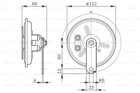 BOSCH 0986320302 - BOCINA