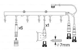 BOSCH 0986356323 - *HT IGNITION CABLE